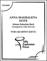 ANNA MAGDALENA SUITE TUBA/ EUPHONIUM QUARTET P.O.D cover